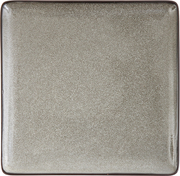 Тарелка без рима квадратная Fortessa 23x23 см , Ston grey, World of Colours (D740.073.0000) фото
