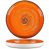 Тарелка с бортом P.L. Proff Cuisine Texture Orange Circular 23 см, h 3 см фото