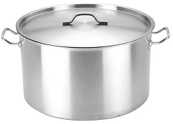 Кастрюля Indokor нерж сталь с крышкой 8Л 28Х13СМ с лого в Екатеринбурге, фото