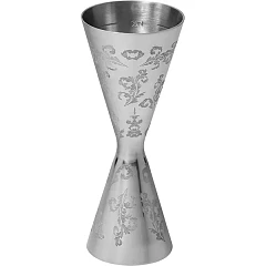 Джиггер Probar Premium Мотиво 30/45 мл с орнаментом сталь нерж. D=49/41,H=118мм серебрист. (02040154) в&nbsp;Екатеринбурге фото