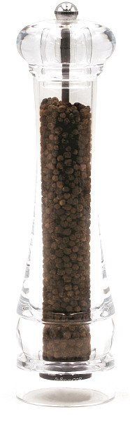 Мельница для перца Bisetti h 25 см, акрил, прозрачная, PERUGIA (931) фото