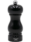 Мельница для соли Bisetti h 13 см, бук лакированный, цвет черный, SORRENTO (7150MSLNL)