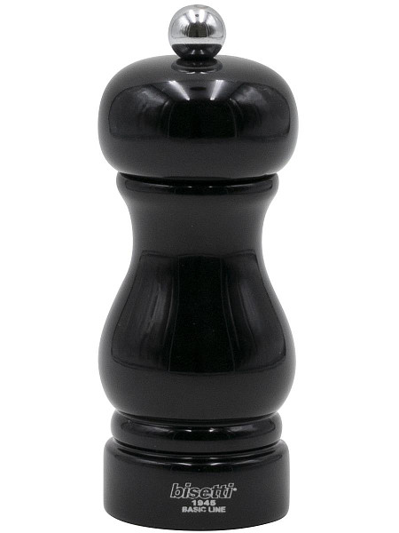 Мельница для перца Bisetti h 13 см, бук лакированный, цвет черный, SORRENTO (7150LNL) фото