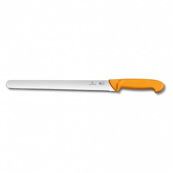 Нож для нарезки Victorinox Swibo, волнистое лезвие, 35 см фото