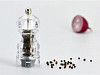 Мельница для соли Bisetti h 22 см, акрил, прозрачная, MILANO (8430S) фото
