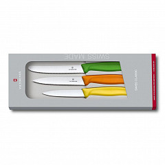 Набор ножей Victorinox с цветными ручками, 3 предмета (70001205) в Екатеринбурге фото