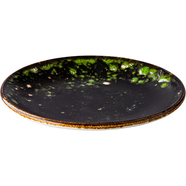 Тарелка мелкая Style Point Amazon 15 см, декор 'Jungle green' (QU90503) фото