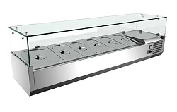 Холодильная витрина для ингредиентов Koreco VRX/1200/330 fg в Екатеринбурге, фото 1