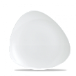 Тарелка мелкая треугольная без борта  26,5см, Vellum, цвет White полуматовый WHVMTR101