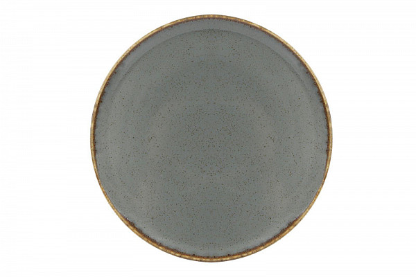 Тарелка для пиццы Porland 28 см фарфор цвет темно-серый Seasons (162928) фото