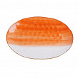 Блюдо овальное  30,5*21,5 см оранжевое фарфор The Sun Eco