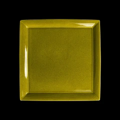 Тарелка квадратная с бортами Corone 12'' 310мм, желтый Cocorita в Екатеринбурге фото