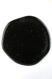 Тарелка с волнообразным краем Porland 33 см фарфор цвет черный Seasons (186432)