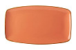 Тарелка прямоугольная Porland 31*18 см фарфор цвет оранжевый Seasons (118331)