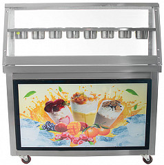 Фризер для жареного мороженого Foodatlas KCB-2F (контейнеры, световой короб, стол для топпингов, 2 компрессора) в Екатеринбурге, фото