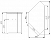 Прилавок неохлаждаемый угловой Полюс У-2 Полюс (внутренний угол) фото