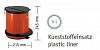 Мусорный контейнер Wesco Pedal bin, 5 л, красный фото