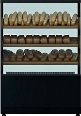 Витрина хлебная Полюс KC70 N 0,6-1 (Хлебная 0,6 Carboma Сube) 9005-0430 (со стеклом) в Екатеринбурге, фото