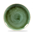 Тарелка мелкая круглая  Stonecast Samphire Green SSGSEVP81 21,7 см