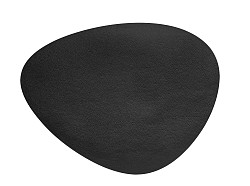 Салфетка подстановочная (плейсмат) Lacor 45x35 см, 100 % переработанная кожа, декор grainy black / зернистый черный в Екатеринбурге фото