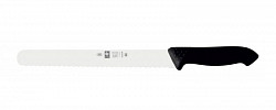 Нож для нарезки Icel 25см с волнистой кромкой, черный HORECA PRIME 28100.HR12000.250 в Екатеринбурге фото