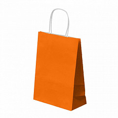 Пакет для покупок с ручками Garcia de Pou 20+10*29 см, апельсиновый, бумага в Екатеринбурге фото