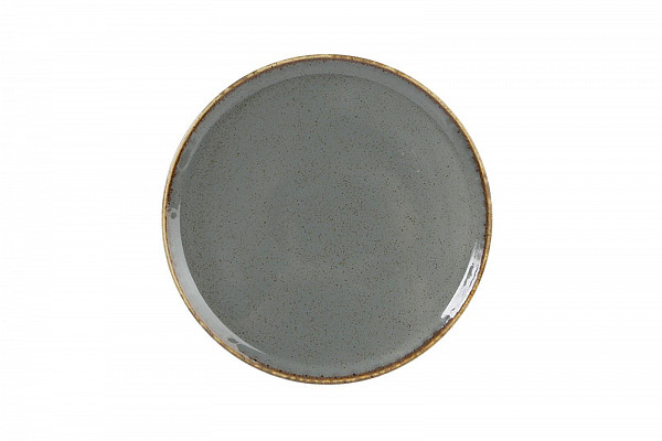 Тарелка для пиццы Porland 32 см фарфор цвет темно-серый Seasons (162932) фото