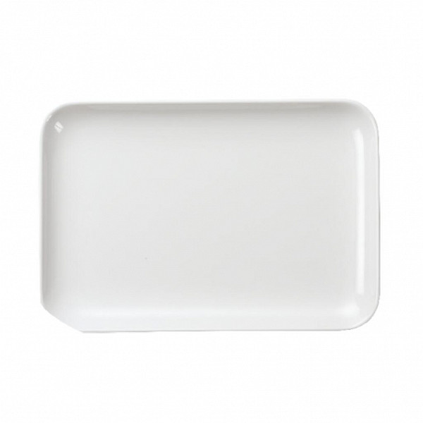 Блюдо прямоугольное с бортом P.L. Proff Cuisine 28,9*20,3*2,3 см White пластик меламин фото