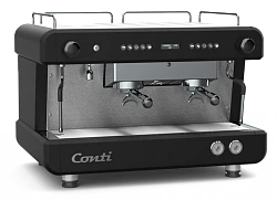 Рожковая кофемашина Conti CC-100 2 GR Standard с дисплеем черная в Екатеринбурге, фото