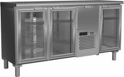 Холодильный стол Россо T57 M3-1-G 9006-1 корпус серый, без борта (BAR-360C) в Екатеринбурге, фото