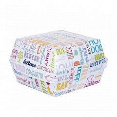 Коробка для бургера Garcia de Pou Parole 14*12,5*5 см, 50 шт/уп, картон в Екатеринбурге фото