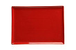Блюдо прямоугольное  35х26 см фарфор цвет красный Seasons (358835)