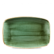 Блюдо прямоугольное  CHEFS Stonecast Samphire Green SSGSOBL41