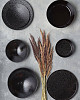 Тарелка волнообразная Porland 32 см 186432 BLACK MOSS фото