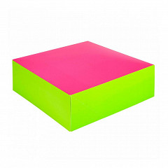 Коробка для кондитерских изделий Garcia de Pou 20*20 см, фуксия-зеленый, картон в Екатеринбурге, фото