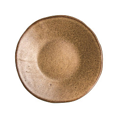 Тарелка мелкая безбортовая Style Point Stone 16 см, цвет коричневый, Q Authentic (QU63338) в Екатеринбурге, фото