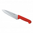 Нож поварской P.L. Proff Cuisine PRO-Line 20 см, красная пластиковая ручка, волнистое лезвие