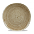 Тарелка мелкая Волна без борта  Stonecast Patina Antique Taupe PAATOG101