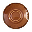 Блюдце  16 см, коричневое 51RUS010-197