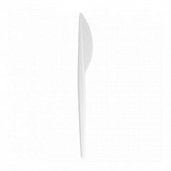 Нож одноразовый Garcia de Pou 17,5 см, белый, PS, 100 шт в Екатеринбурге фото