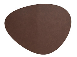 Салфетка подстановочная (плейсмат) Lacor 45x35 см, 100 % переработанная кожа, декор brown / коричневый в Екатеринбурге фото