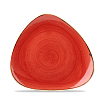 Тарелка мелкая треугольная Churchill Stonecast Berry Red SBRSTR71 19,2см, без борта фото