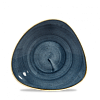 Салатник треугольный Churchill Stonecast Blueberry SBBSTB231 23,8х15,8см фото