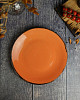 Тарелка безбортовая Porland 24 см фарфор цвет оранжевый Seasons (187624) фото