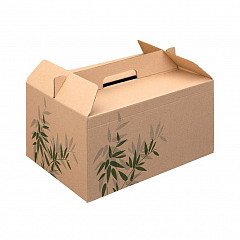 Коробка для еды на вынос Garcia de Pou Feel Green, 24,5*13,5*12 см в Екатеринбурге фото