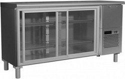 Холодильный стол Россо T57 M2-1-C 9006-1 корпус серый, без борта  (BAR-360K) в Екатеринбурге фото