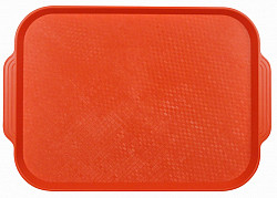 Поднос столовый из полистирола Restola 450х355 мм оранжевый в Екатеринбурге, фото