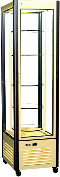 Шкаф кондитерский Полюс R400Cвр Сarboma (D4 VM 400-2(бежевый-коричневый, стандартные цвета)) фото