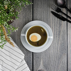 Бульонная пара P.L. Proff Cuisine 260 мл d 11 см h5,2 см белая Glory Stackable (81222198), фото 3