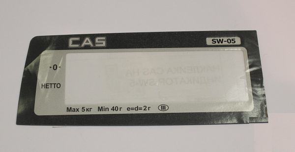 Наклейка на индикатор Cas для SW-5 фото